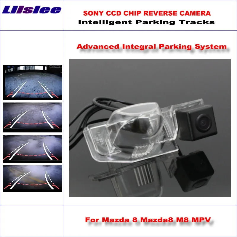 

Car Intelligent Parking Tracks Rear Camera For Mazda 8 Mazda8 M8 MPV 2006~2012 Vehicle Backup Reverse NTSC RCA AUX HD SONY CCD