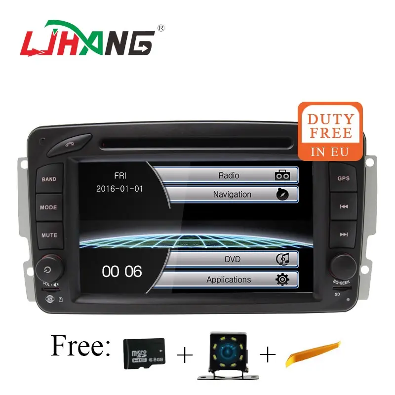LJHANG 2 Din Автомобильный мультимедийный плеер для Mercedes Benz CLK W209 W203 W168 W208 W463 W170 Vaneo | Мультимедиаплеер для авто -32720488307