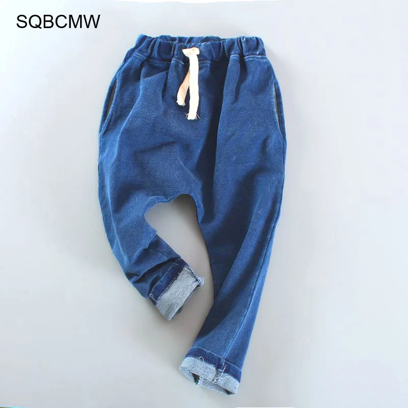 

2019 Fashion Kids Spring Autumn trousers Girls Pants Children Jeans Pants for baby Boys Casual Pants
