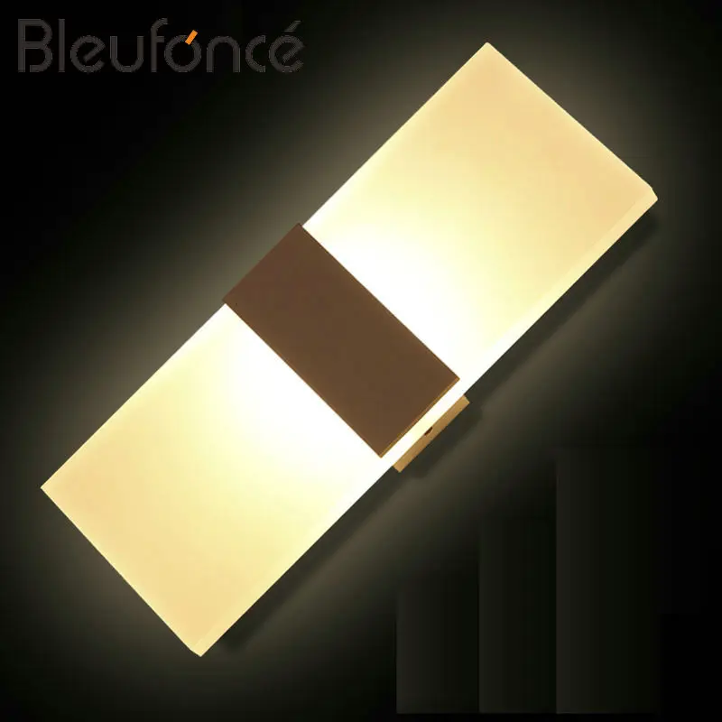 

Modern Acrylic LED Wall Lamp Lighting Interior Rectangular Decorative Lights Aluminum Wall Light 6W 12W 110V 220V Lighting BL177