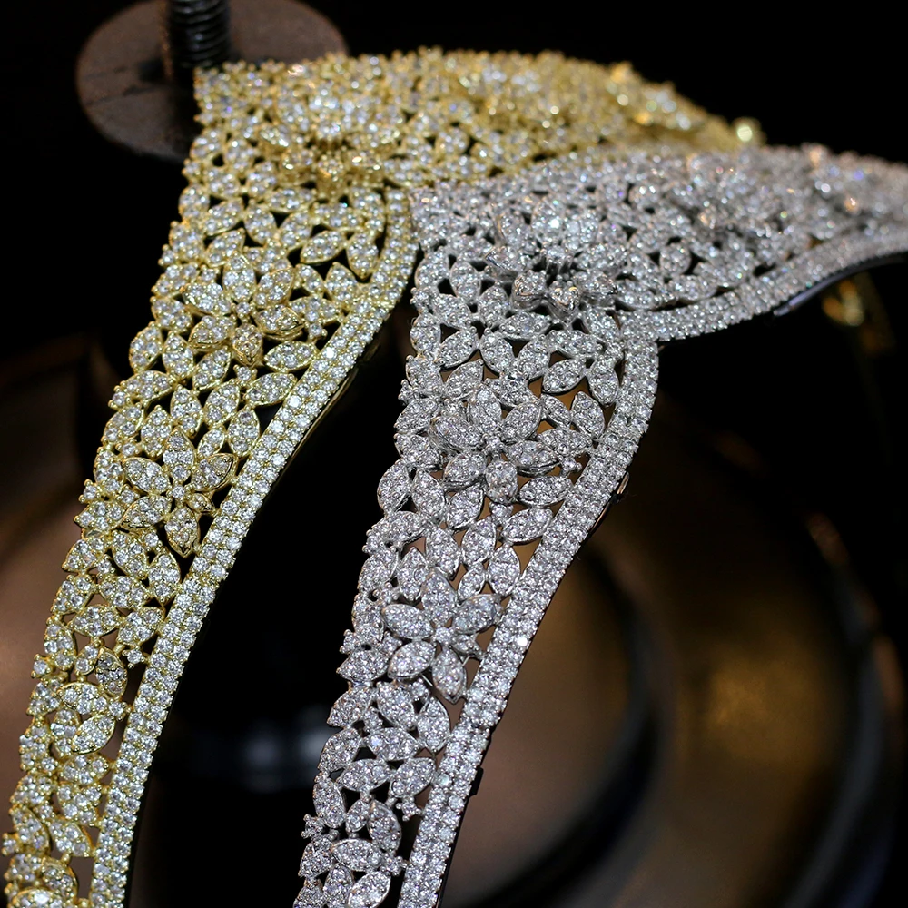 

Accesorios nupciales accesorios nupciales para el cabello corona diadema cristal joyas princesa vestido de noche