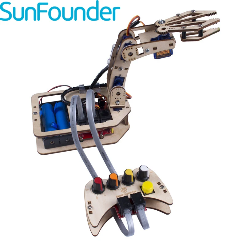 Робот джойстики. DIY набор робот-манипулятор MEARM. Robot Arm Kit. Аппарат для программирования игрушек. Набор захватов для MEARM робота.