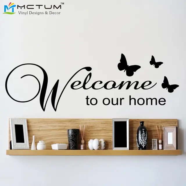 Livraison Gratuite Bienvenue à notre Maison Famille Wall