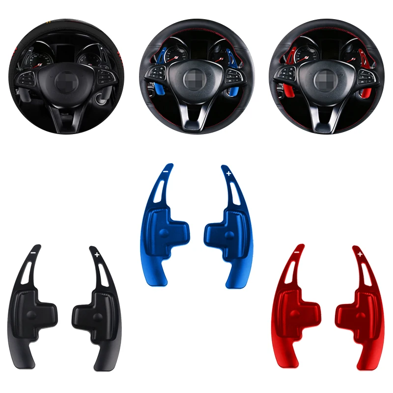 A pair of Car Steering Wheel Shift Paddles Aluminum Alloy Gearshift