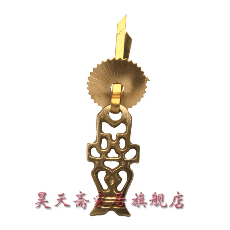 

[Haotian vegetarian] antique copper handle / antique brass fittings / antique furniture, brass fittings HTE-112