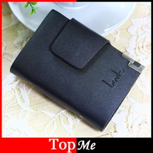 Для мужчин s держатель карт черный кофе цвет фирменный узор 24 карточки, застежка пряжка для мужчин бизнес кредитный держатель для банковских карт кошельки из искусственной кожи