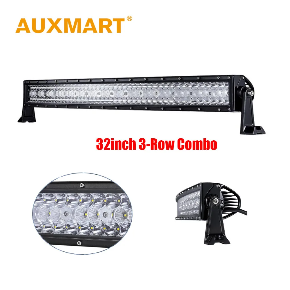 

Auxmart LED Car Light Bar 32 Inch 360W Offroad Driving Combo Beams LED Work light Bar Pickup Tractor Truck SUV ATV 4X4 Wagon