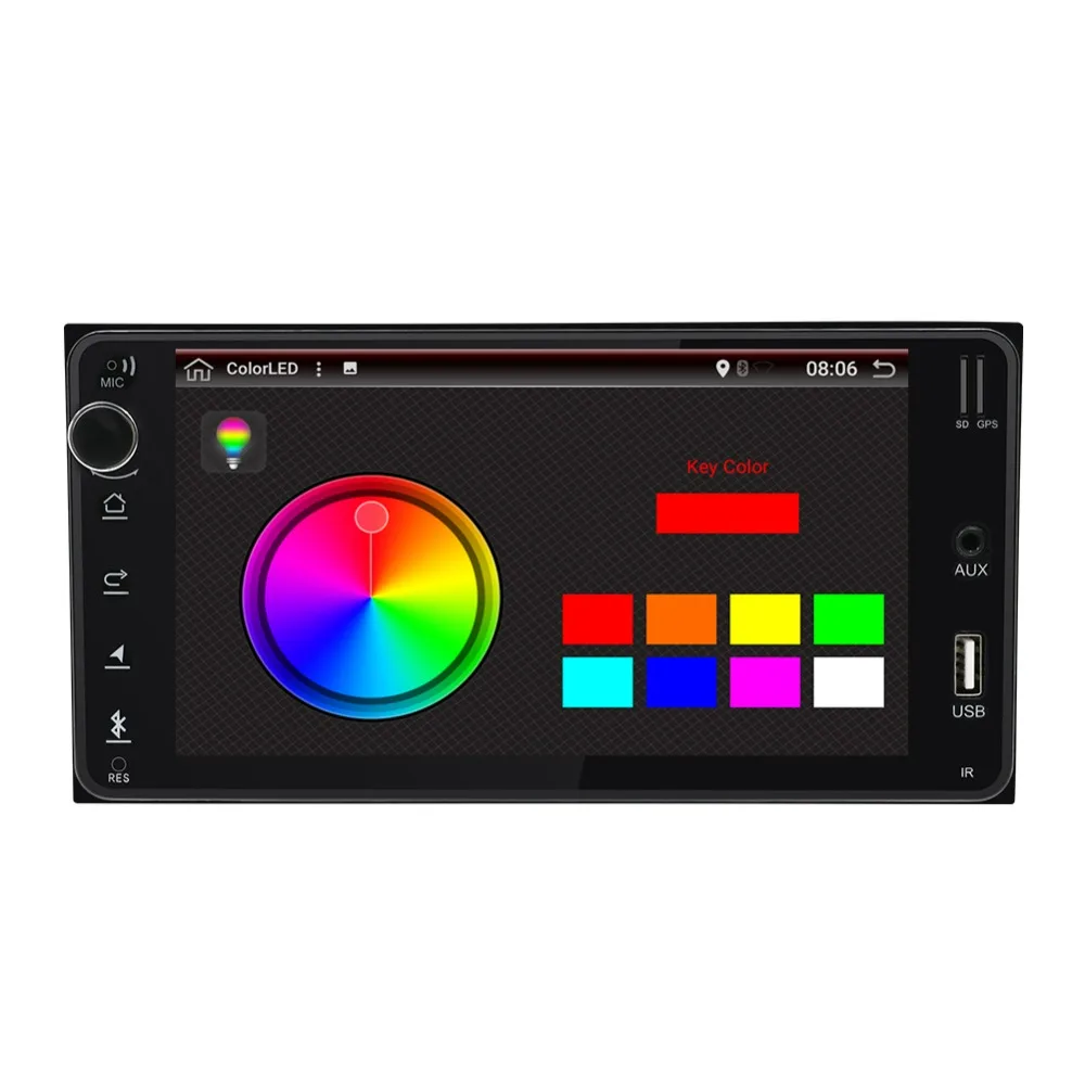 Top car radio for Toyota Stereo Radio Cassette Player Recorder 200*100mm wifi mirror link steering wheel control camera android 8.1 1