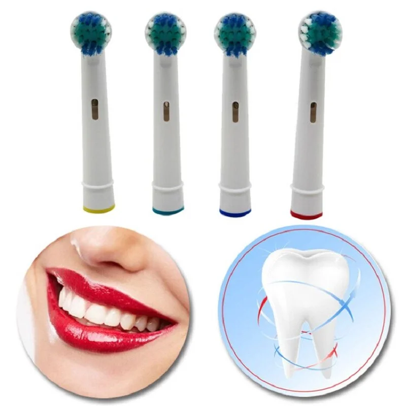 Сменные головки для электрической зубной щетки OralB 4X подходят Advance Power/Pro Health/Triumph/3D