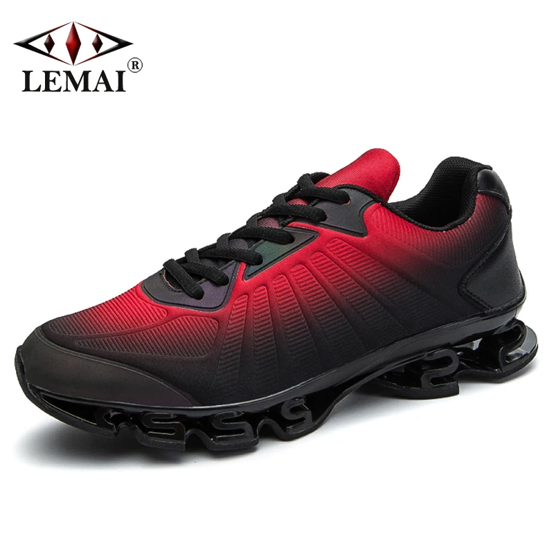 

LEMAI New Gradually Changing Color Men Running Shoes Spring Autumn Breathable Cool Athletic Outdoor Sport Sneakers For Boy F1753