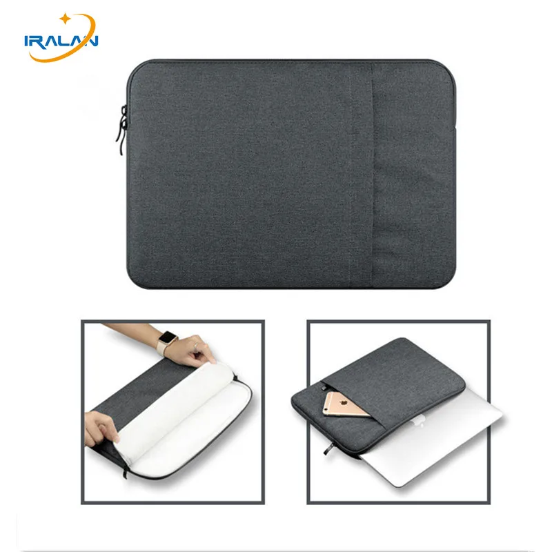 2018 Portable Fluff Soft Sleeve Laptop Bags Zipper Notebook Laptop Case ...