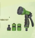 

Plastic nozzle set with quick hose connector