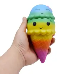 Симпатичные мягкими Игрушечные лошадки снятие стресса Squishy замедлить рост мороженое Радуга Kawaii squeeze Антистресс мяч смешной подарок MA27f