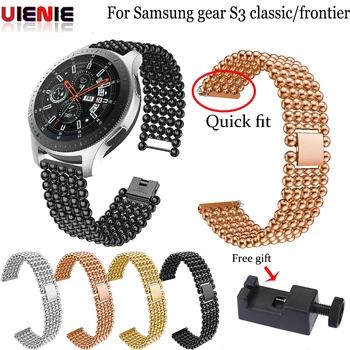 

22mm quick fit Bracelet For Samsung Galaxy Watch 46mm stainless band strap smart watch for gear S3 classic/frontier accessories