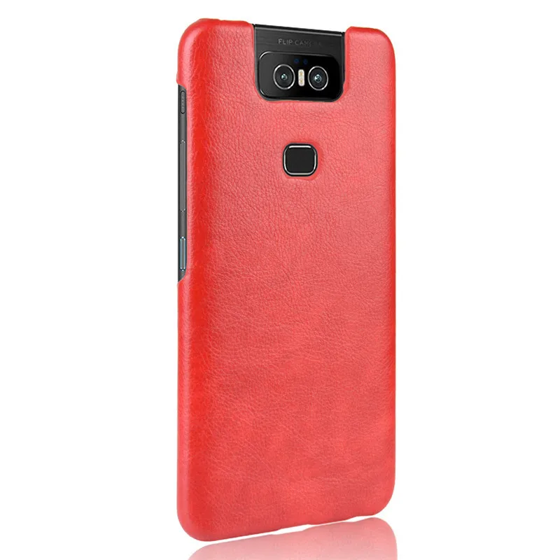 Для Asus Zenfone 6 ZS630KL из искусственной кожи кожа с рисунком Litchi Твердый чехол для Asus Zenfone 6z ZS630KL ZS 630KL чехол для телефона