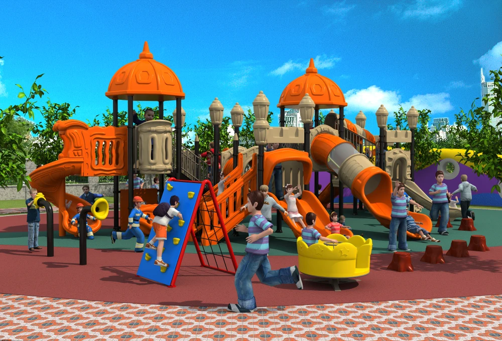 Europe Standard amusement outdoor playground slide structure CE TUV ISG