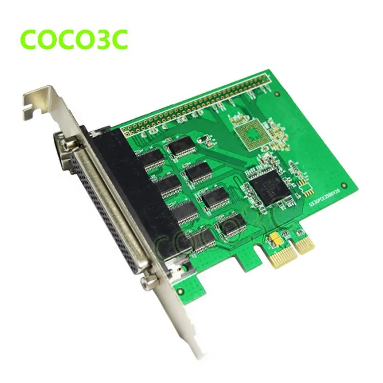 8 Ports Serial PCI Express with fan out cable PCI-e to multi RS232 DB9 Ports converter Industrial IO card 1