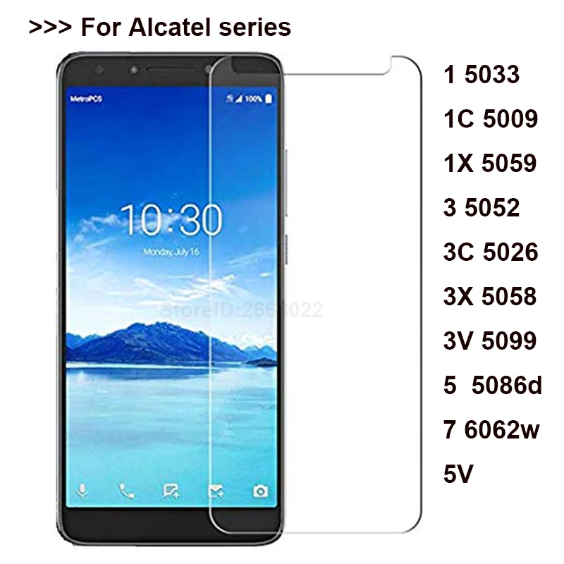 Закаленное стекло для Alcatel 1 5033D 1C 5009 1X 5059D 3 5052D 3X 5058i 3V 5099D 3C 5026D 5V 5 7 Защитная пленка