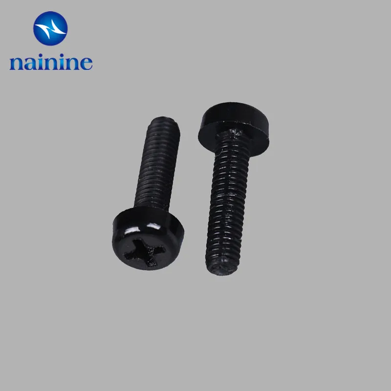 

50Pcs ISO7045 DIN7985 GB818 M2.5 Nylon Cross Recessed Pan Head Screws Plastic Spacer Phillips Screw NL12