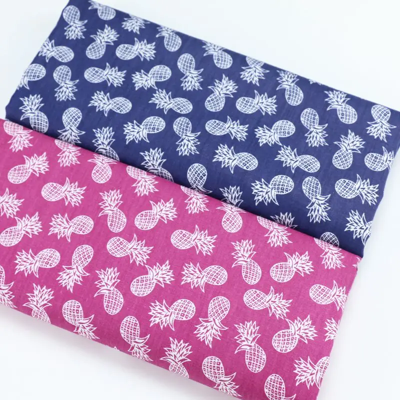

Japanese Style Pineapple 100% Cotton Fabric Meters for DIY Quilting Telas to Pacthwork Crib Sewing Cloth Pillows Cover Tissue