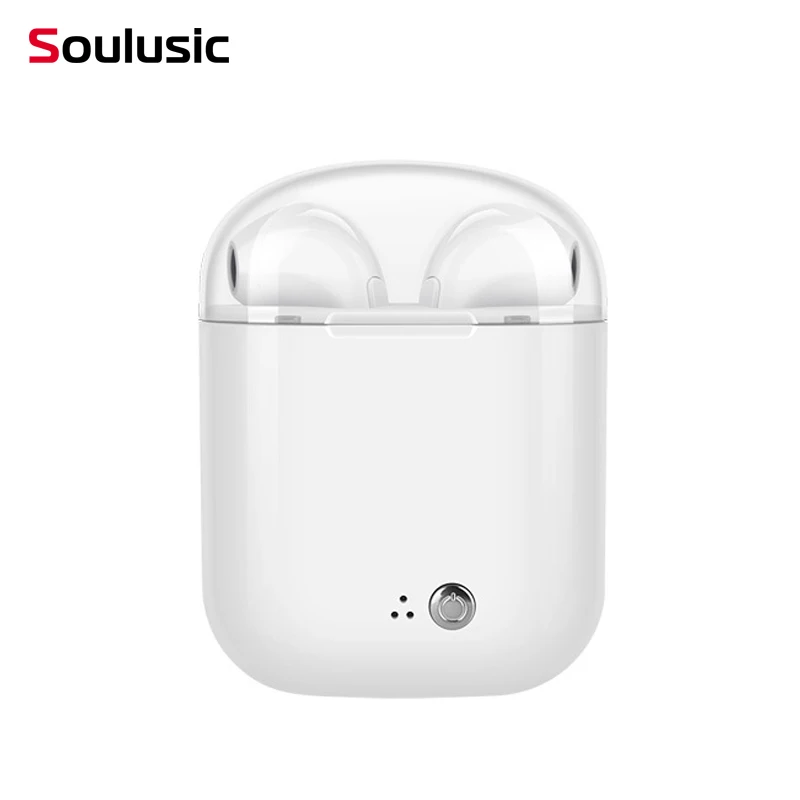 Soulusic I7S Plus TWS головные телефоны беспроводные Bluetooth наушники-вкладыши цветные наушники с зарядной коробкой для HUAWEI