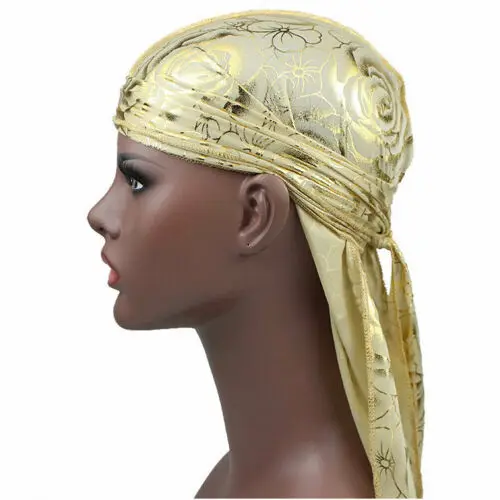 Мужская Байкерская шапка с галстуком бабочкой Durag Bandanna спортивные шапки