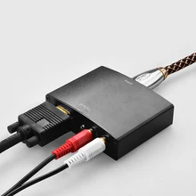VGA to HDMI adapter converter with audio interface HD TV computer portable projector Switcher