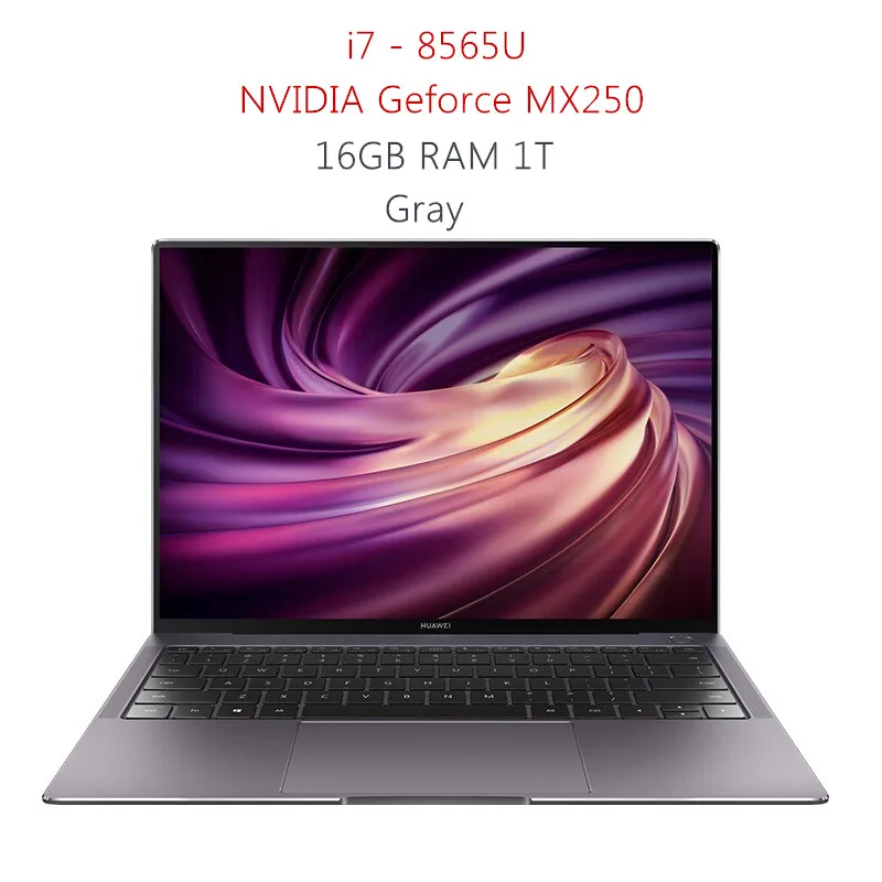 i7 1TB Grey HUAWEI MateBook X Pro ноутбук 13,9 дюймов Linux 0S 3K FHD сенсорный экран Intel Core i5 8265U/i7 8565U 8 Гб ram 512 ГБ SSD - Цвет: i7 1TB Grey