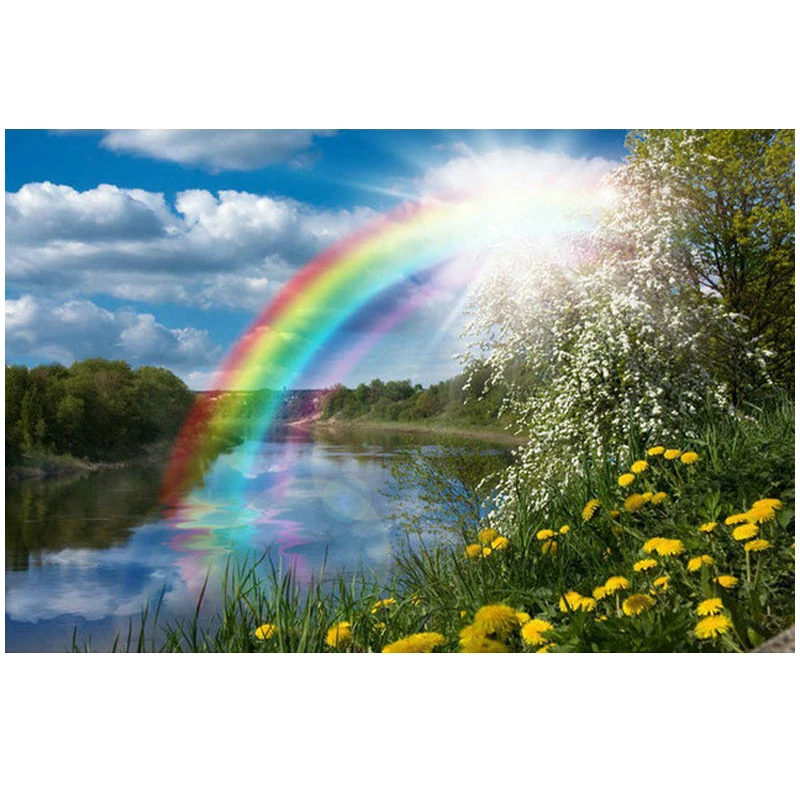 2018 Rainbow diy diamond painting pictures of rhinestones ... 2018 Rainbow diy diamond painting pictures of rhinestones ...