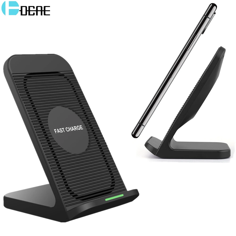 DCAE 10W Wireless Charger For iPhone XS MAX XR X 8 Samsung S9 S8 Plus Note 9 8 Qi Fast Wireless Charging Stand with Fan Holder