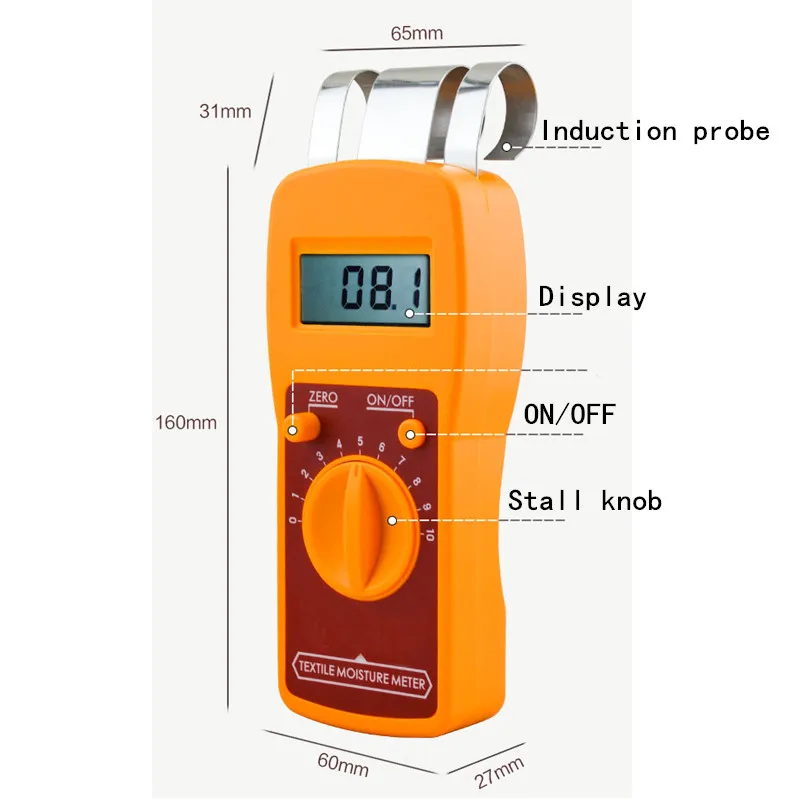 JT T High Quality Digital Textile Moisture Meter for moisture testing
