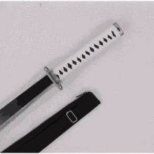 S0542 Аниме Черный Пуля Итимацу Хироко Wakizashi sanjou munechika меч W/черный нейлон оболочка 35.2"