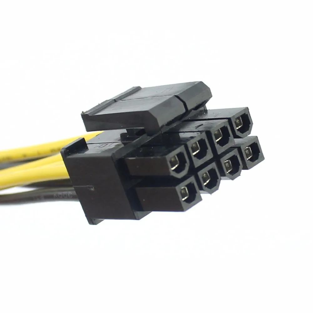 XT-XINTE 4Pin to 8Pin Power Cable Adapter for PC 4P to 8P CPU P4 to P8 Extension Cables Convertor Wire Cord 20cm for Mining BTC