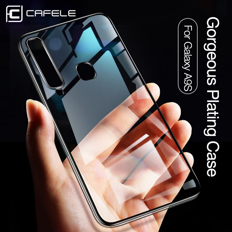 

CAFELE Soft Case for Samsung Galaxy A9 2018 A9s Plating TPU Silicone Mobile Phone Cases For Samsung A9s Ultra Slim Back Shell