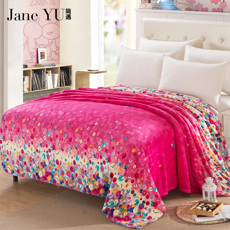 

JaneYU Flange blanket sheets winter blanket household dropping flange blanket to keep warm blanket sheets do not fade Hotel
