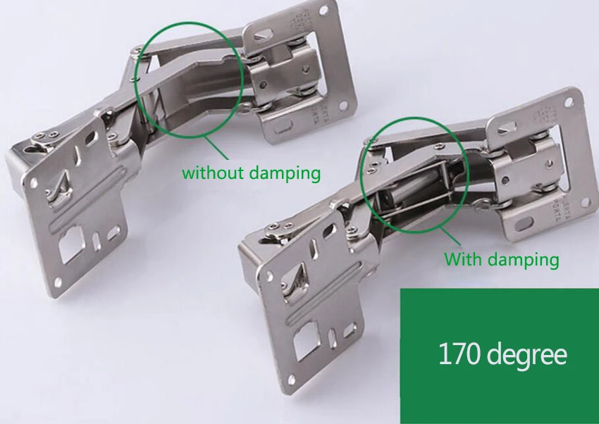 170 градусов шарнир мебель шкаф дверная петля гидравлическая петля мягкие и медленно закрываются толстые дверные панели с винтами