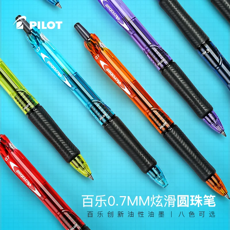 

Japan PILOT Acroball Ballpoint Pen Colorful Smooth Ballpoint Pen 0.7mm Student Non-slip Ballpoint Pen BPAB-15F|EF|M 1PCS