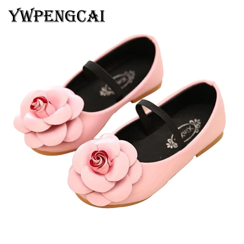 

2018 Spring Children Shoes Girls Princess Flowers Shoes Size 21-36 Baby Toddler Shoes Girls Party Dress Shoes #8A240536