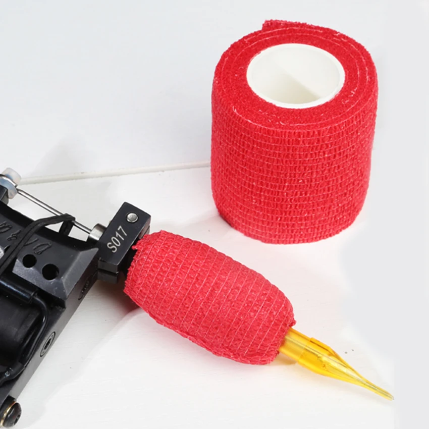 

5 шт., самоклеящиеся нетканые трубки для тату-ручек, 5 см