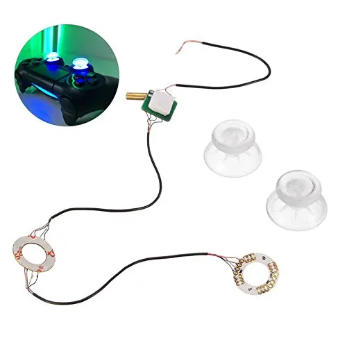 

For Playstation 4 Button Transparent Analog Thumb Sticks Thumb Stick DIY Led Light Fits for Sony PS4 Dual Shock 4 Controller