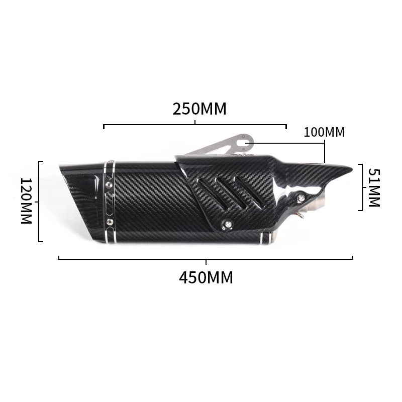 500cc-600cc-r11-carbon-motorcycle-exhaust-pipe-muffler-R6-R1-CBR500-Z750-exhaust-tubo-escape-moto