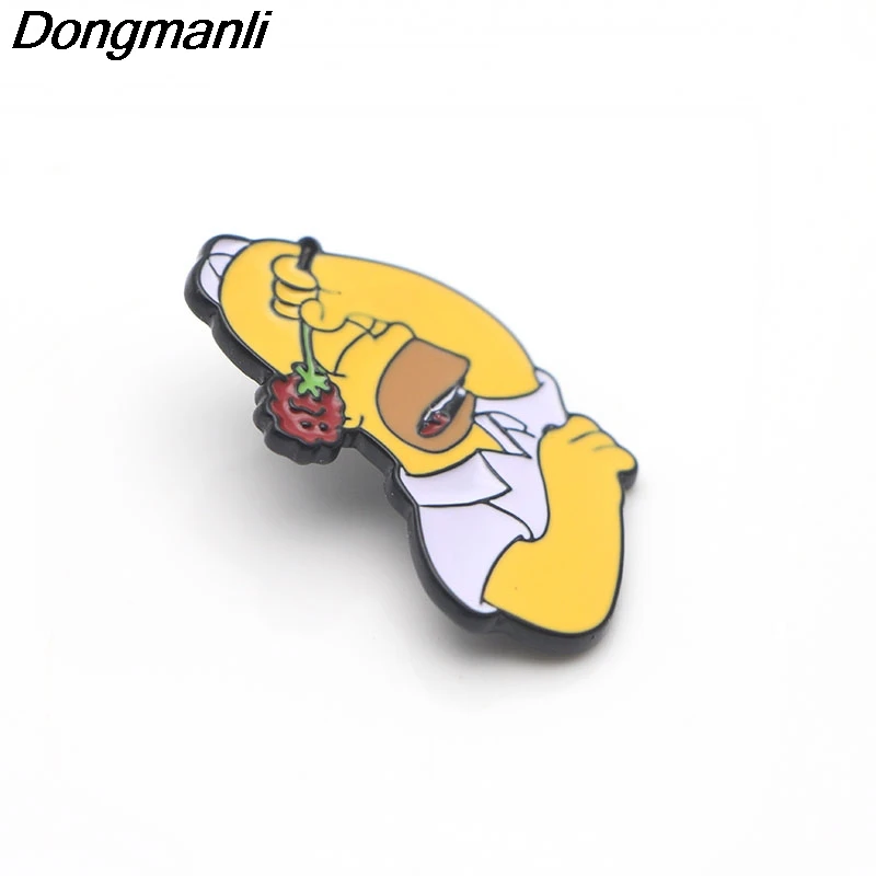 P3047 Dongmanli забавные металлические эмалированные булавки и броши для женщин и мужчин нагрудные булавки рюкзак сумки шляпа значок подарки для детей