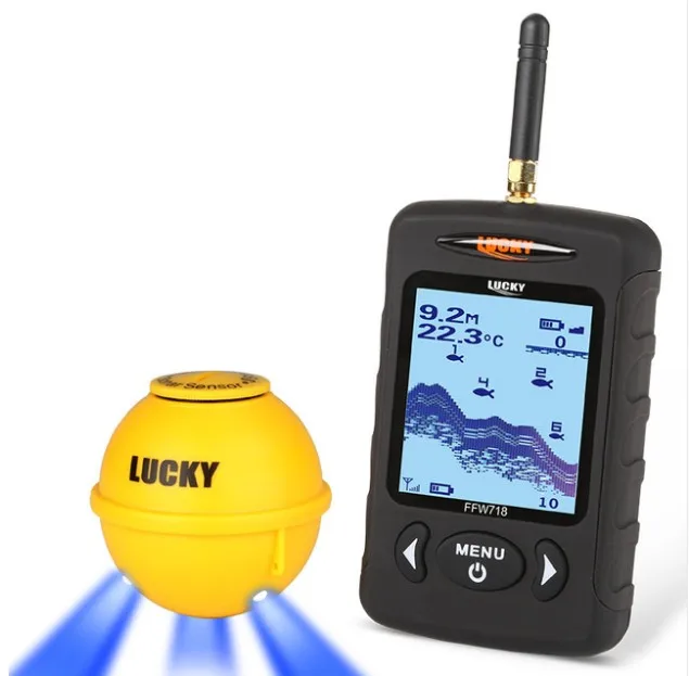 

Lucky fish finder ffw718LABlack wireless sonar fishing finder underwater camera deeper fishfinder echo sounder underwater camera