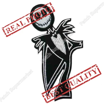 

Nightmare Before Christmas Jack X'mas Movie TV Embroidered Iron On Patch Applique Badge Wholesale Dropship