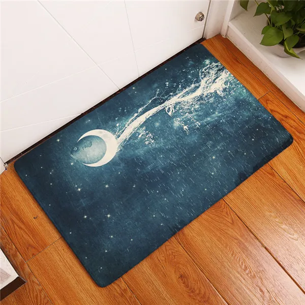 Homing New Arrive Door Mats for Entrance Door Creative Crescent Moon Pattern Mats Waterproof