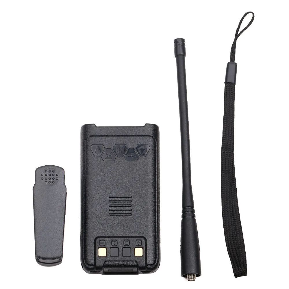 2 шт Baofeng UV-9R плюс влагонепроницаемые Walkie Talkie 8 W высокой Мощность 2800 mAh Батарея UHF VHF Двухдиапазонный IP67 + 1 USB кабель + 2 Динамик mic