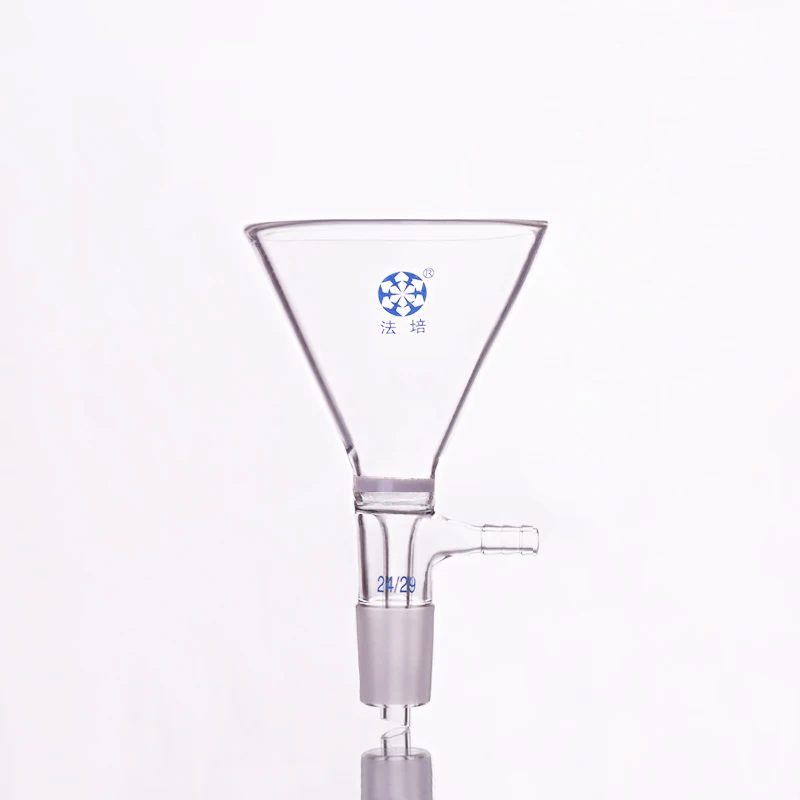 

Taper sand funnel,O.D. of the Opening=90mm,Joint 24/29,Glass cone funnel funnel,Triangle sand core filter cartridge