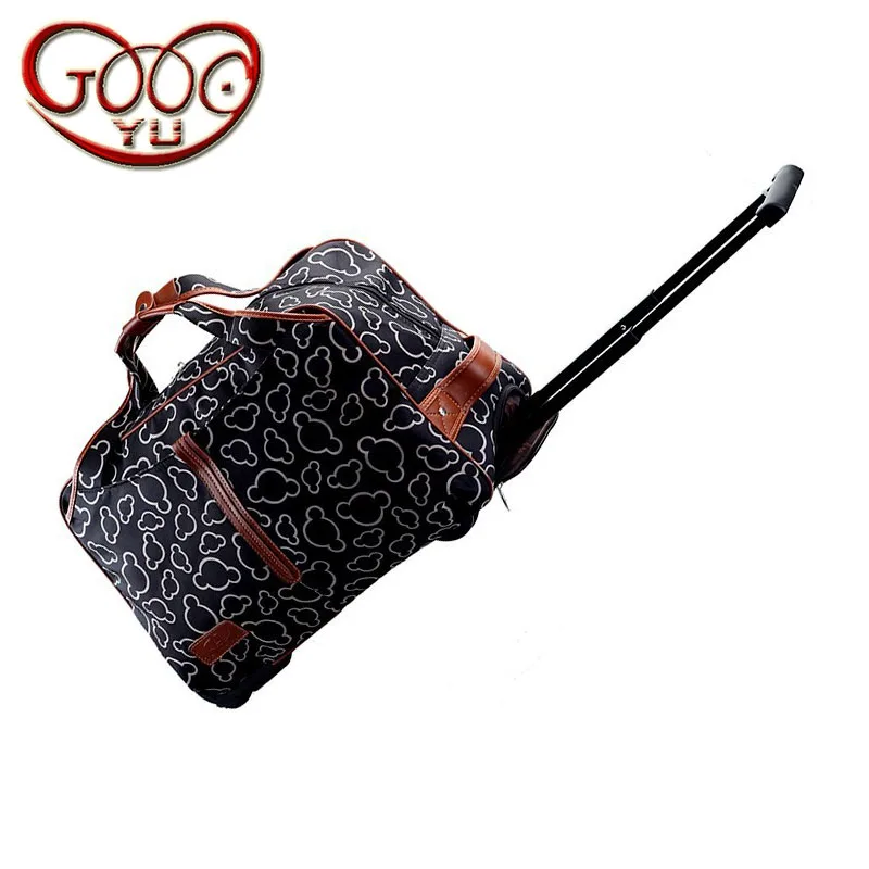 

New Imitation leather trolley case wear-resistant waterproof large-capacity travel suitcase bag