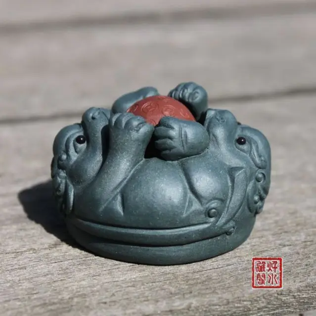 

China collection yixing red stoneware Tea pet Ornaments