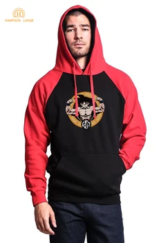

Adult Japan Anime Dragon Ball Z Men's Raglan Sweatshirts 2019 Autumn Winter Fleece Hoodies Muscle Fit Men's Tracksuit S-XXL